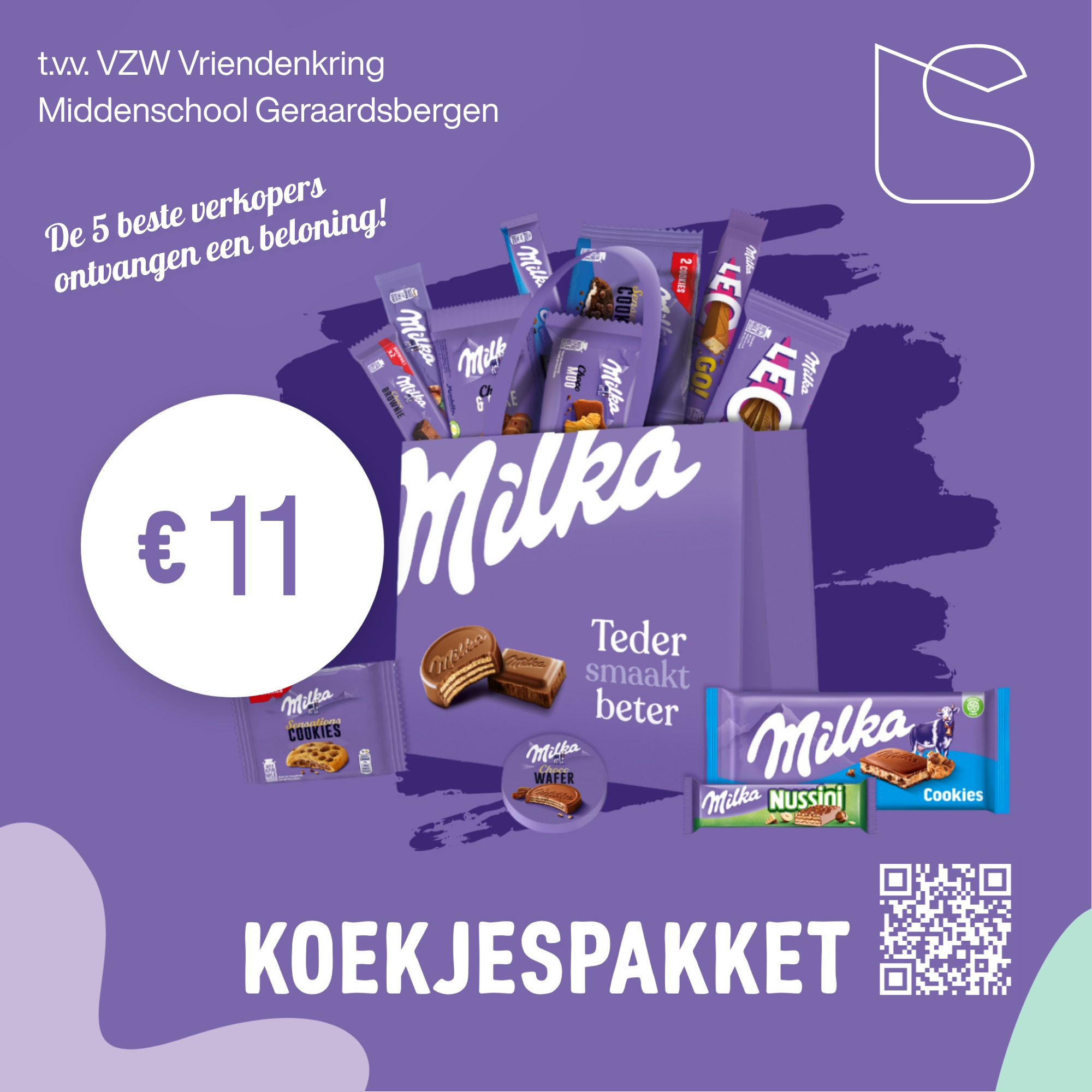 Milka-koekenverkoop t.v.v. onze Middenschool